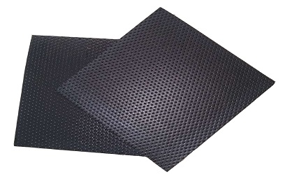 Single and double roughened/stationary geomembrane